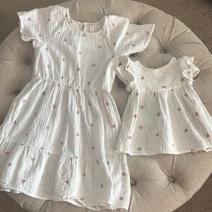 Cat & Jack White Ruffled Smocked Sundress